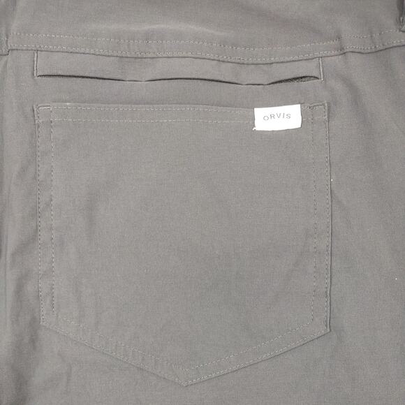 Orvis Water Repellant Pants, Gray, Size 38x34 - Picture 6 of 9